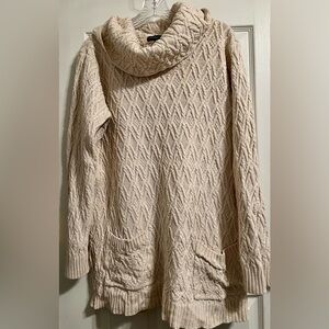 JEANNE PIERRE Cream Cowl Neck Sweater